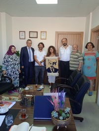 Bozkırın Tezenesi Rahmetli Neşet Ertaş'ın Saygıdeğer Kızı Canan Ertaş Neşet Ertaş Güzel Sanatlar Fakültemizi Ziyaret Etti.